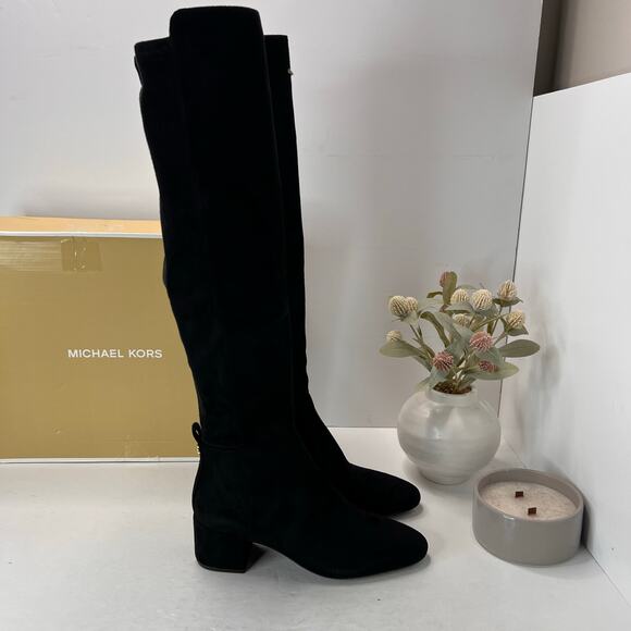 Michael Michael Kors Braden Mid Boot Black Women 7M Tried On - Picture 3 of 9